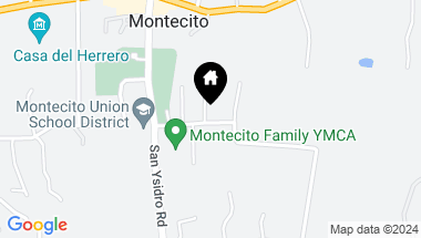 Map of 544 Santa Rosa Lane, MONTECITO CA, 93108
