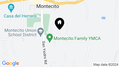 Map of 544 Santa Rosa Lane, MONTECITO CA, 93108