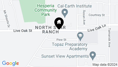 Map of 13985 Live Oak Street, Hesperia CA, 92345