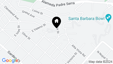 Map of 601 Micheltorena Street, 95, SANTA BARBARA CA, 93103