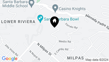 Map of 999 Garcia Road, SANTA BARBARA CA, 93103