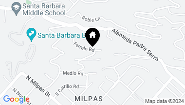 Map of 1231 Ferrelo Road, SANTA BARBARA CA, 93103
