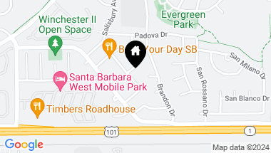 Map of 7652 Dartmoor Avenue, SANTA BARBARA CA, 93117