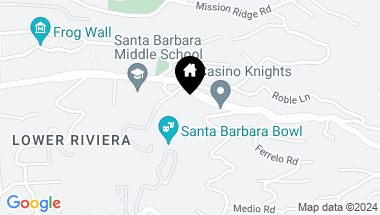 Map of 1111 Garcia Road, SANTA BARBARA CA, 93103