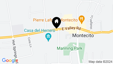 Map of 491 Pimiento Lane, MONTECITO CA, 93108