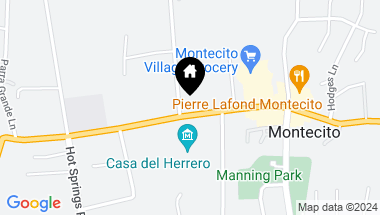 Map of 502 Picacho Lane, MONTECITO CA, 93108
