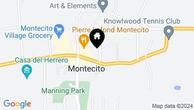 Map of 501 Hodges Lane, MONTECITO CA, 93108