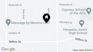 Map of 10262 Arroyo Avenue, Hesperia CA, 92345