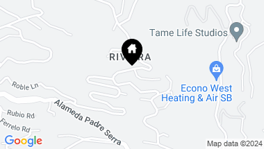 Map of 10 Rincon Vista Road, SANTA BARBARA CA, 93103
