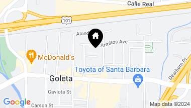 Map of 5730 Aguila Avenue, SANTA BARBARA CA, 93117