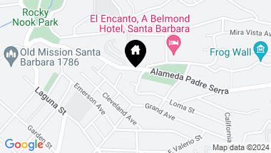 Map of 821 & 823 E Pedregosa Street, SANTA BARBARA CA, 93103