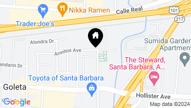 Map of 5605 Armitos Avenue, GOLETA CA, 93117