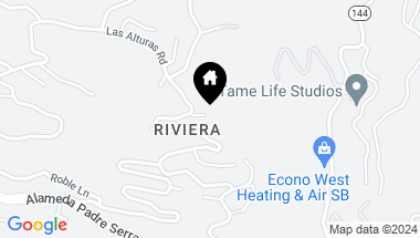 Map of 20 Camino Verde, Santa Barbara CA, 93103