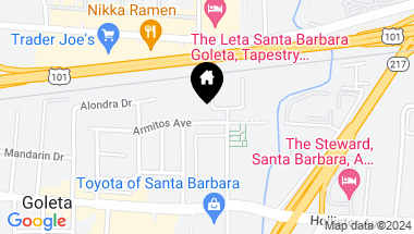 Map of 5624 Armitos Avenue, GOLETA CA, 93117