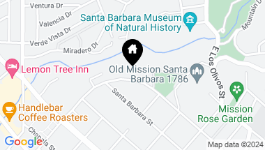 Map of 2446 Garden Street, SANTA BARBARA CA, 93105