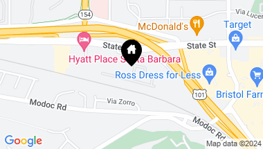 Map of 4025 State Street, 25, SANTA BARBARA CA, 93110