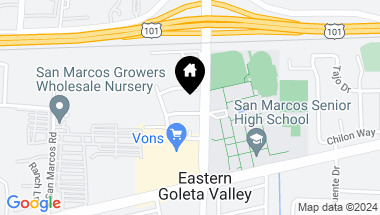 Map of 4820 San Gordiano Avenue, SANTA BARBARA CA, 93111