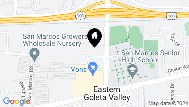 Map of 4834 San Gordiano Avenue, SANTA BARBARA CA, 93111