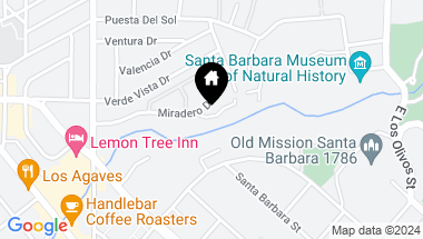 Map of 2737 Miradero Dr, SANTA BARBARA CA, 93105
