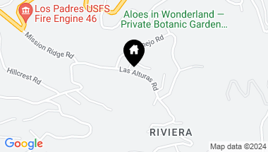 Map of 1131 Las Alturas Road, SANTA BARBARA CA, 93103