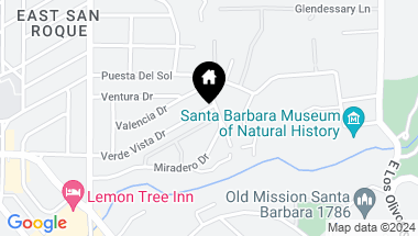 Map of 2721 Verde Vista Drive, SANTA BARBARA CA, 93105