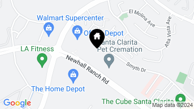 Map of 28053 Smyth Drive, Valencia CA, 91355