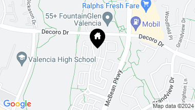 Map of 27642 Sunny Creek Drive, Valencia CA, 91354