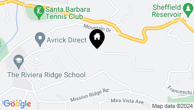 Map of 2001 Las Tunas Road, Santa Barbara CA, 93103