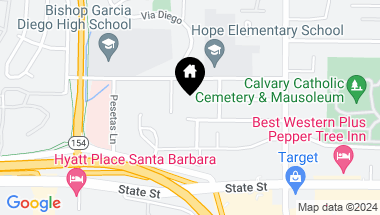Map of 3992 Maricopa Drive, SANTA BARBARA CA, 93110