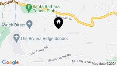Map of 2029 Las Tunas Road, SANTA BARBARA CA, 93103