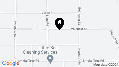 Map of 11177 Valencia Street, Oak Hills CA, 92344