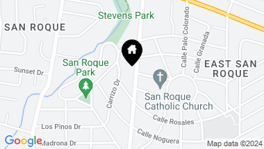 Map of 401 San Roque Road, SANTA BARBARA CA, 93105