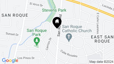 Map of 411 San Roque Road, SANTA BARBARA CA, 93105