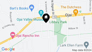 Map of 205 S Ventura Street, Ojai CA, 93023