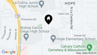 Map of 428 Via Rosa, A, SANTA BARBARA CA, 93110