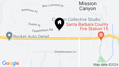 Map of 819 Cheltenham, Santa Barbara CA, 93105
