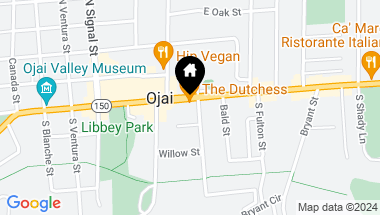 Map of 457 E Ojai Avenue, Ojai CA, 93023