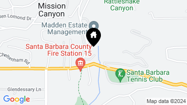 Map of 902 Mission Canyon Road, SANTA BARBARA CA, 93105