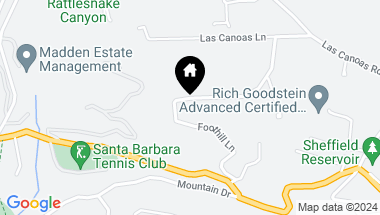 Map of 2406 Foothill Lane, SANTA BARBARA CA, 93105