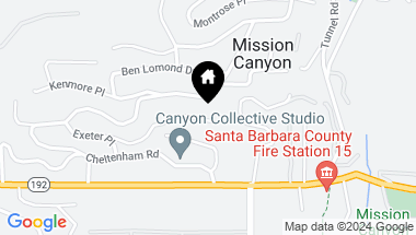 Map of 2700 Exeter Place, Santa Barbara CA, 93105