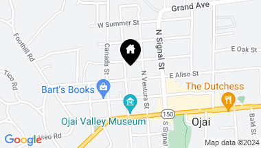 Map of 112 W Aliso Street, Ojai CA, 93023