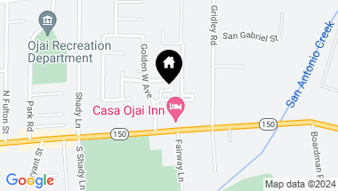 Map of 1214 Gregory Street S, Ojai CA, 93023