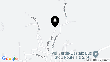 Map of 0 Val Verde Road, Val Verde CA, 91384