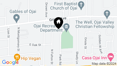 Map of 505 Park Road, Ojai CA, 93023