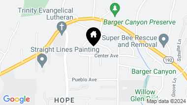 Map of 3846 Center Avenue, SANTA BARBARA CA, 93110