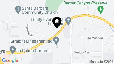 Map of 3950 Foothill Road, SANTA BARBARA CA, 93110