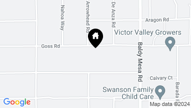 Map of 9525 Goss Road, Victorville CA, 92392