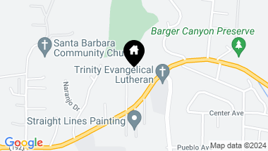 Map of 3956 Foothill Road, Santa Barbara CA, 93110