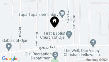 Map of 818 Grandview Avenue, Ojai CA, 93023