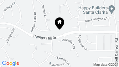 Map of 0 Copper Hill Dr, Saugus CA, 91390